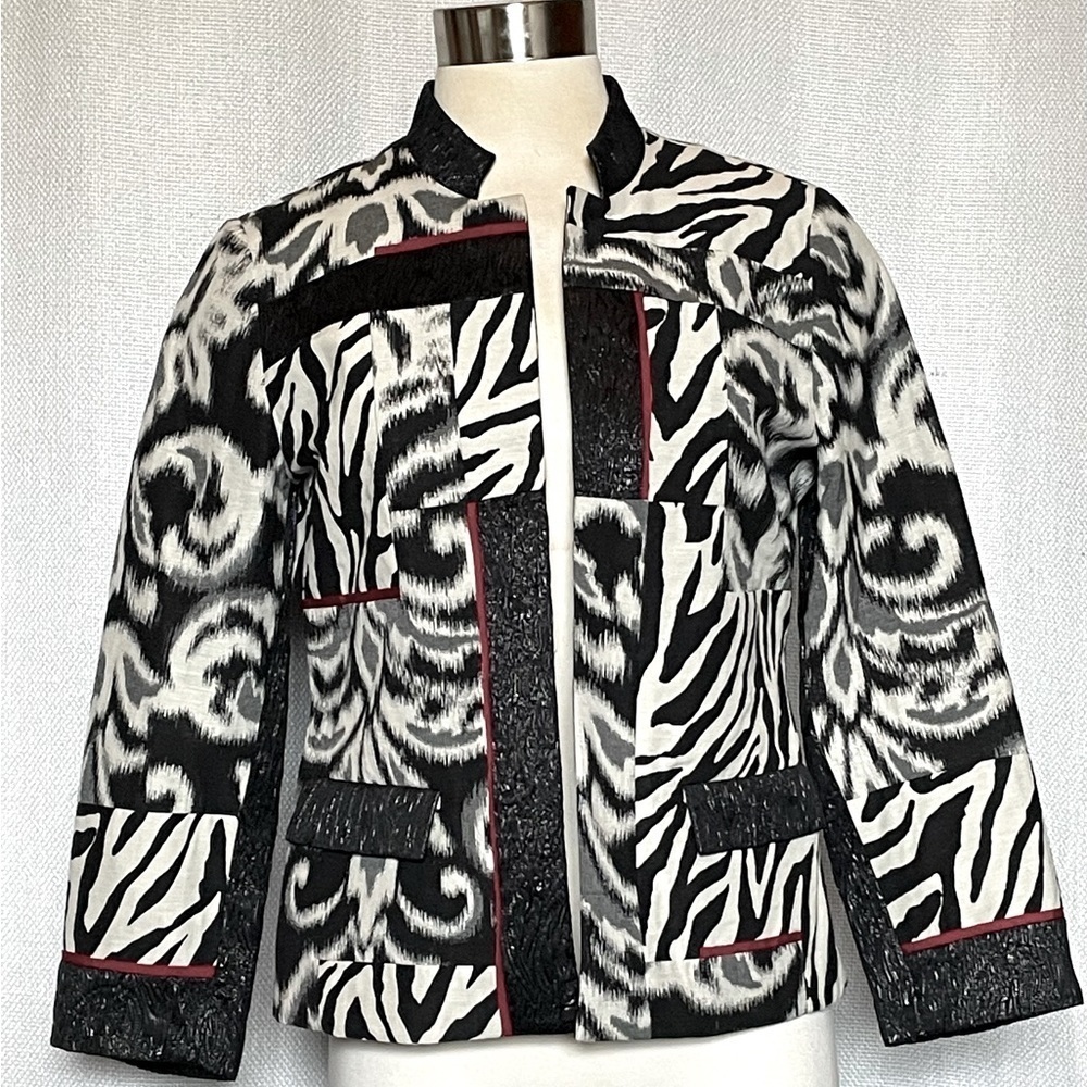 Chico’s zebra print blazer - Picture 1 of 5